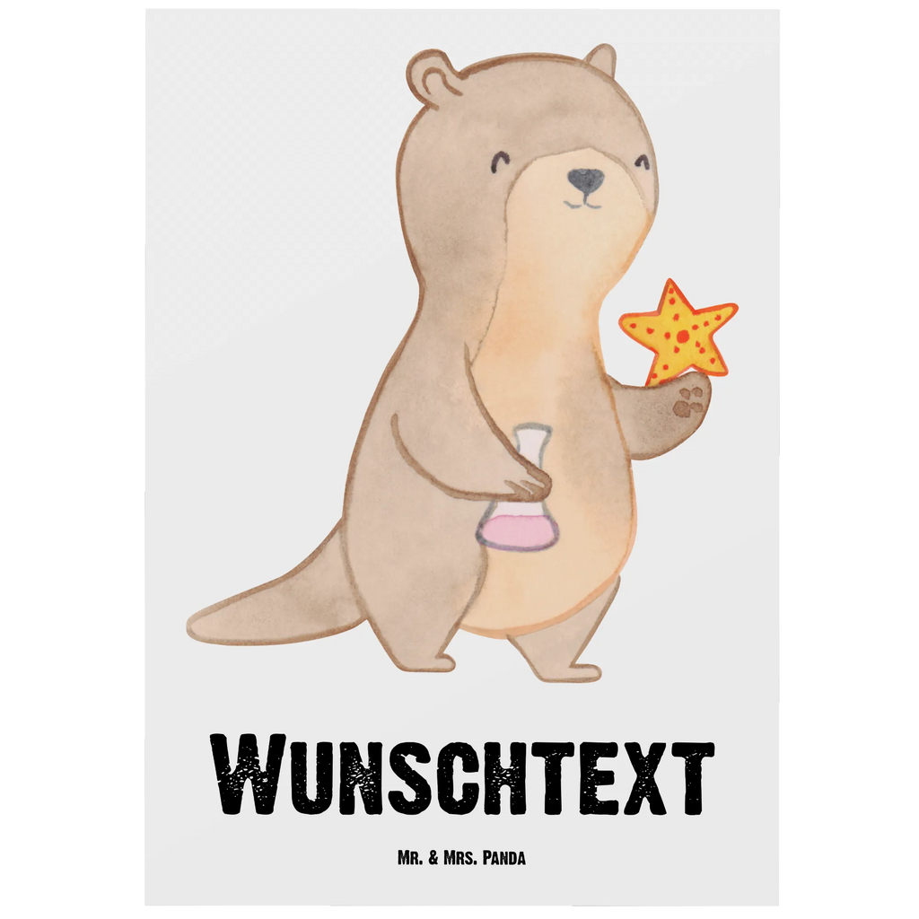 Personalised postcard marine biologist heart gift, gift idea, best, farewell gift, passing exam, anniversary, retirement, promotion, job start, sayings, funny, profession