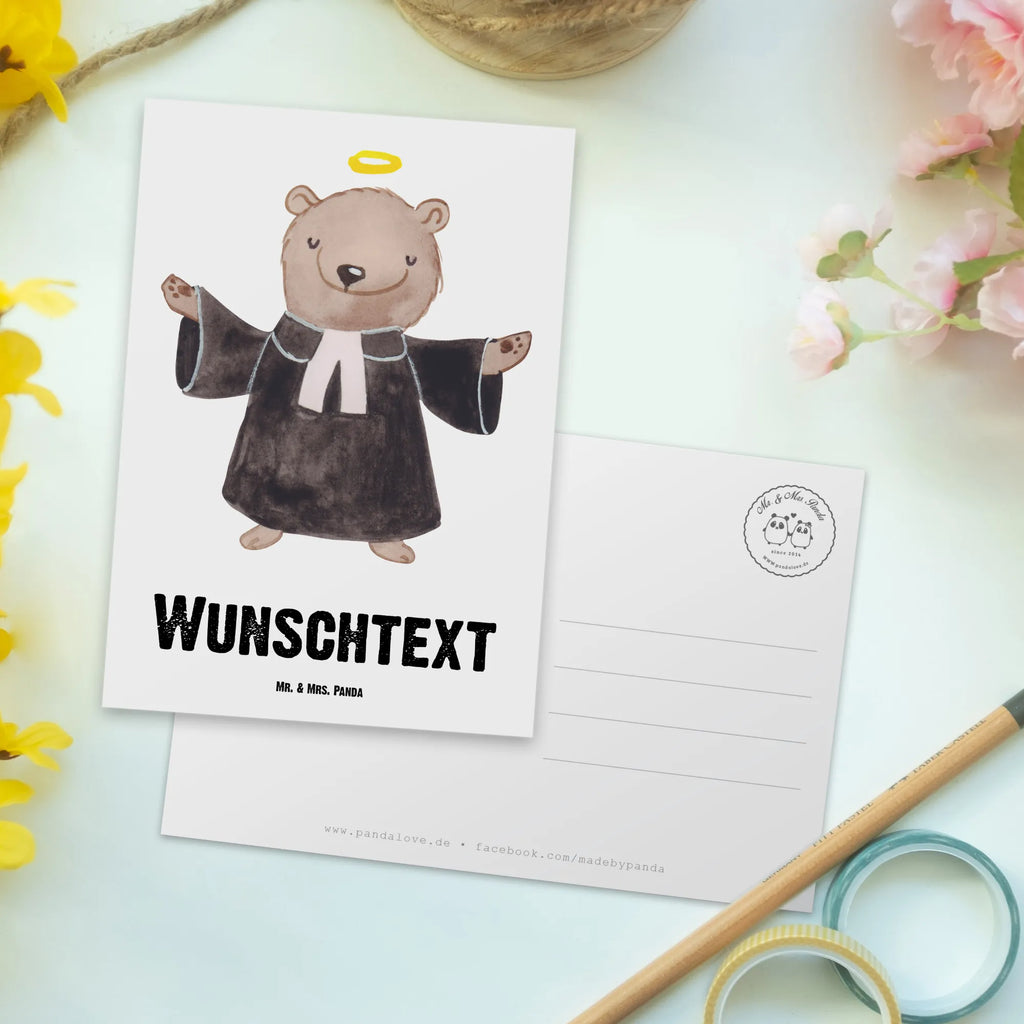 Personalisierte Postkarte Pfarrer mit Herz Postkarte mit Wunschtext, Postkarte bedrucken, Postkarte personalisierbar, Grußkarte mit Namen, Ansichtskarte mit Wunschtext, Karte mit Wunschtext, Einladung mit Wunschtext, Geschenkkarte mit Namen, Postkarte mit Namen, Karte mit Namen, Ansichtskarte mit Namen, Geschenkkarte mit Wunschtext, Einladung mit Namen, Grußkarte mit Wunschtext, Beruf, Ausbildung, Jubiläum, Abschied, Rente, Kollege, Kollegin, Geschenk, Schenken, Arbeitskollege, Mitarbeiter, Firma, Danke, Dankeschön, Diener Gottes<br />Geistlicher, Pastor, Pfarrer, Theologe, Prediger<br />Priester, Kirche