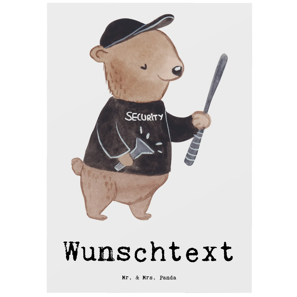 Personalised postcard Bodyguard heart gift, gift idea, best, farewell gift, passing exam, anniversary, retirement, promotion, job start, sayings, funny, profession