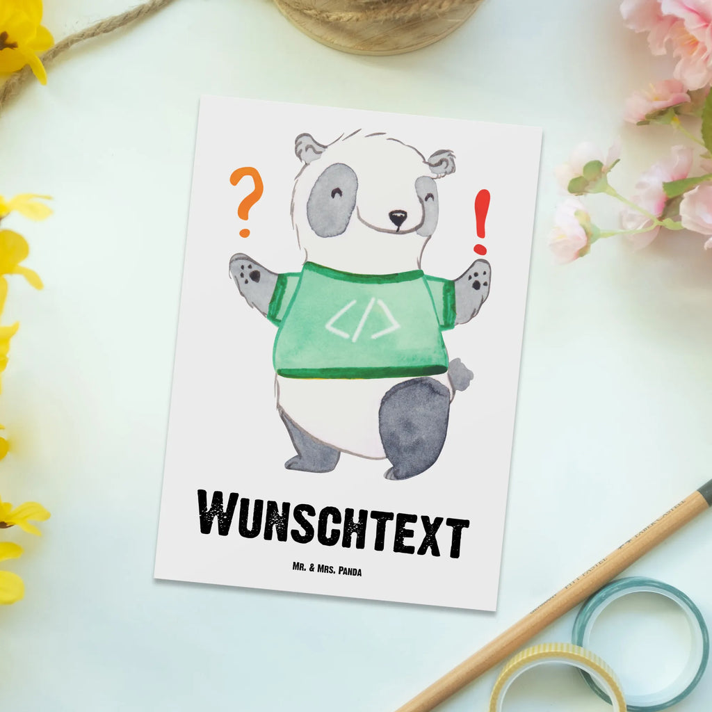 Personalizowana kartka pocztowa Programista serce Zawód, Wykształcenie, Jubileusz, Pożegnanie, Emerytura, Kolega, Koleżanka, Prezent, Dawać, Pracownik, Współpracownik, Firma, Dziękuję, Dziękuję bardzo