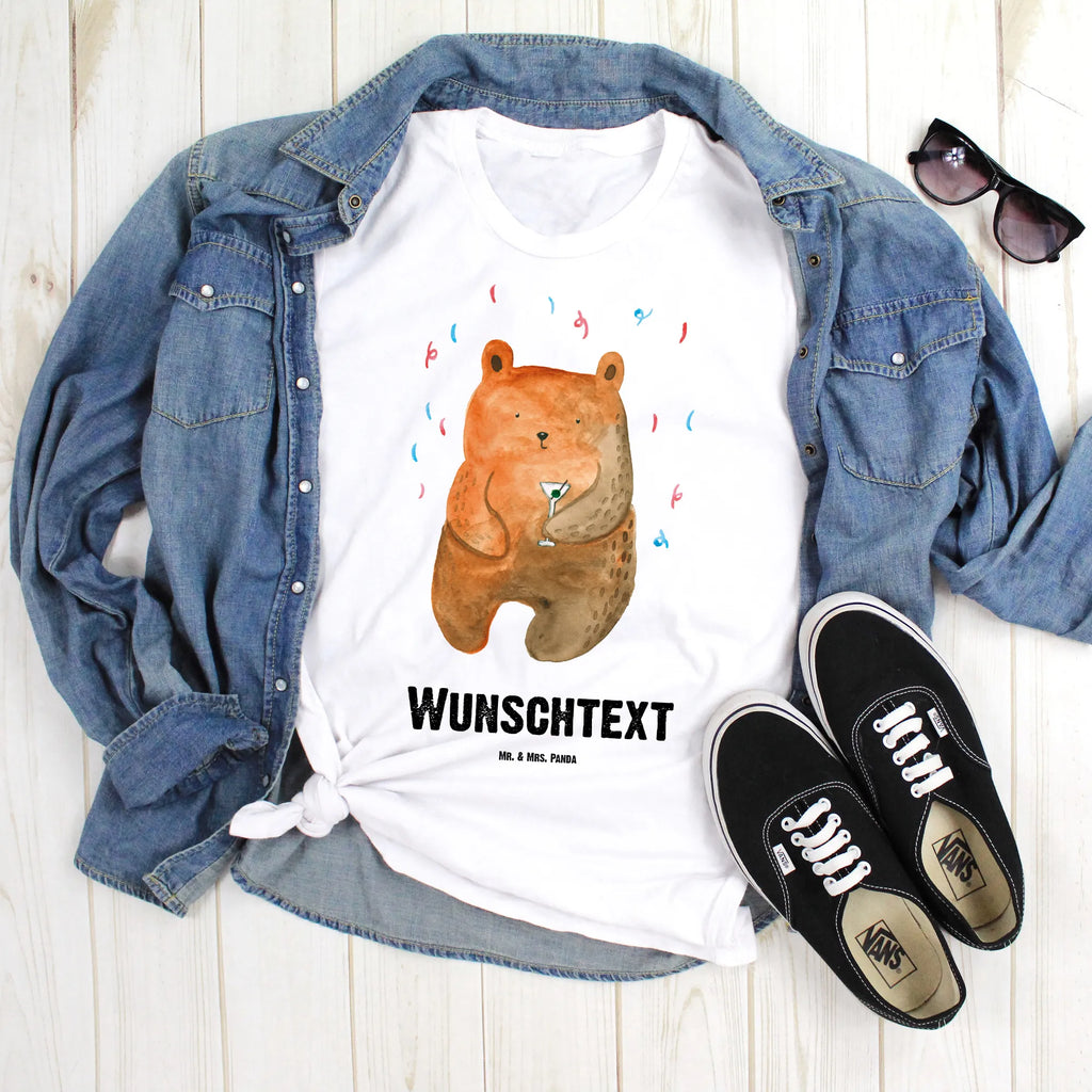 Personalisiertes T-Shirt Bär Party Bedrucken, T-Shirt Personalisiert, Wunschtext, T-Shirt mit Aufruck, T-Shirt mit Namen, Teddybär, Bär, Teddy, Lustig, Geschenk, Geburtstag, Geburtstagsgeschenk, Abfeiern, Mitbringsel, Feiern, Party, Gute Laune