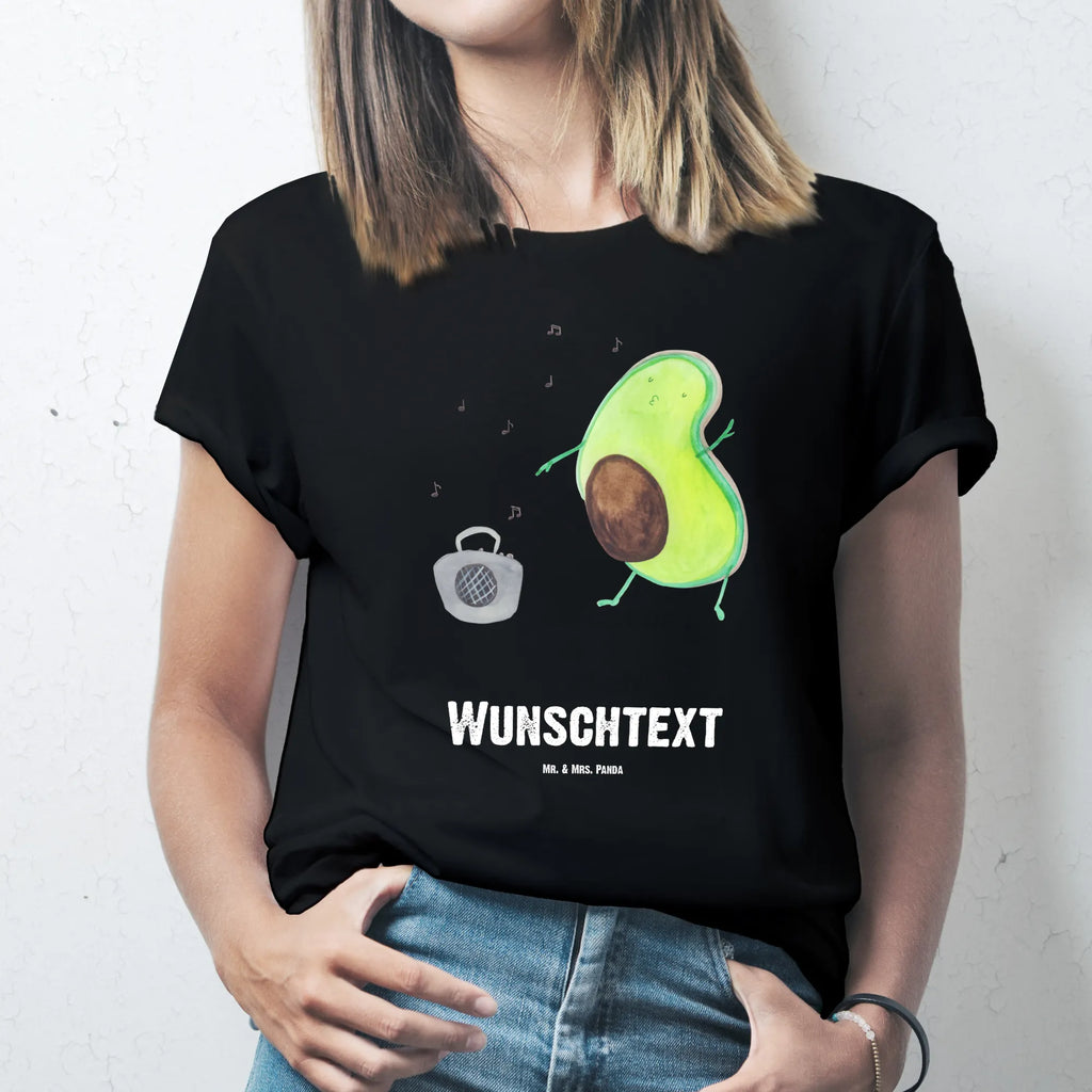 Personalisiertes T-Shirt Avocado tanzt T-Shirt mit Aufruck, Wunschtext, Bedrucken, T-Shirt mit Namen, T-Shirt Personalisiert, Avocado, Veggie, Vegan, Gesund