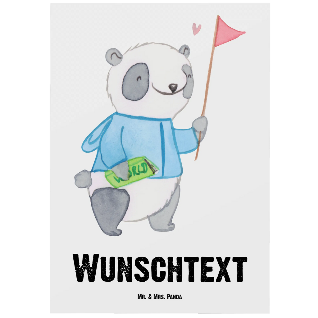 Personalised postcard Tour guide Heart gift, gift idea, best, farewell gift, passing exam, anniversary, retirement, promotion, job start, sayings, funny, profession