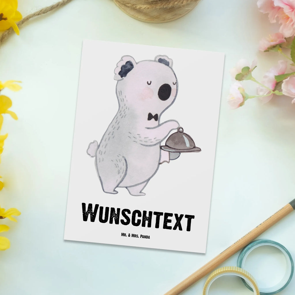 Personalised postcard Restaurant Professional Heart gift, gift idea, best, farewell gift, passing exam, anniversary, retirement, promotion, job start, sayings, funny, profession