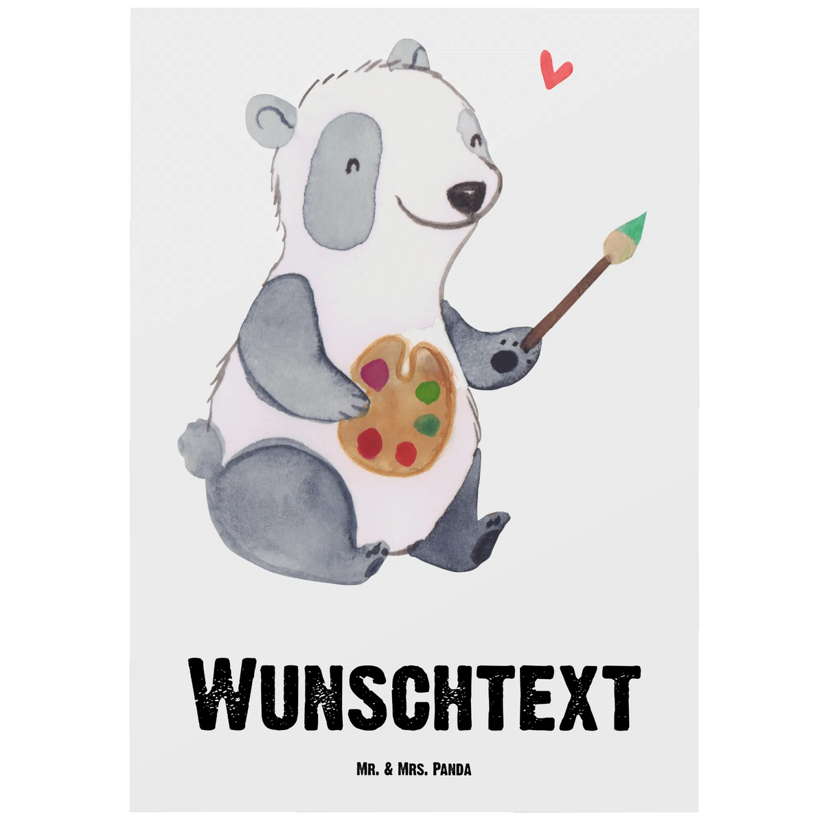 Personalisierte Postkarte Restaurator Herz