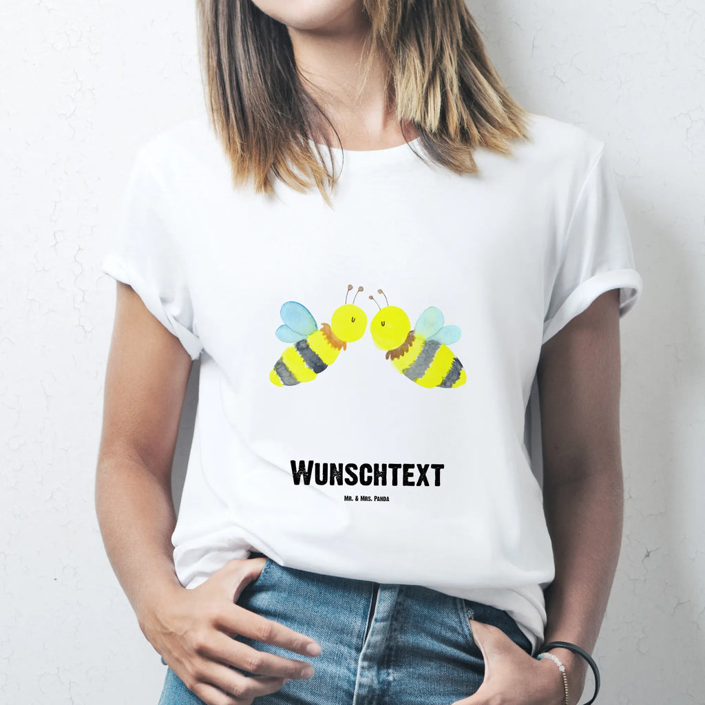 Personalised T-Shirt bee Love T-Shirt Personalisiert, Bedrucken, T-Shirt mit Aufruck, Wunschtext, T-Shirt mit Namen, Wespe, Hummel, Biene
