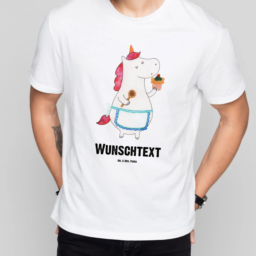 Rozmiar L Personalizowana koszulka Jednorożec Kuchnia T-Shirt Personalisiert, Bedrucken, Wunschtext, T-Shirt mit Aufruck, T-Shirt mit Namen, Einhorn Deko, Unicorn, Einhorn, Einhörner, Koch, Träumen, Hobbykoch, Bäckerin, Backen, Kuchen, Motivation, Muffin, Torte, Träumer