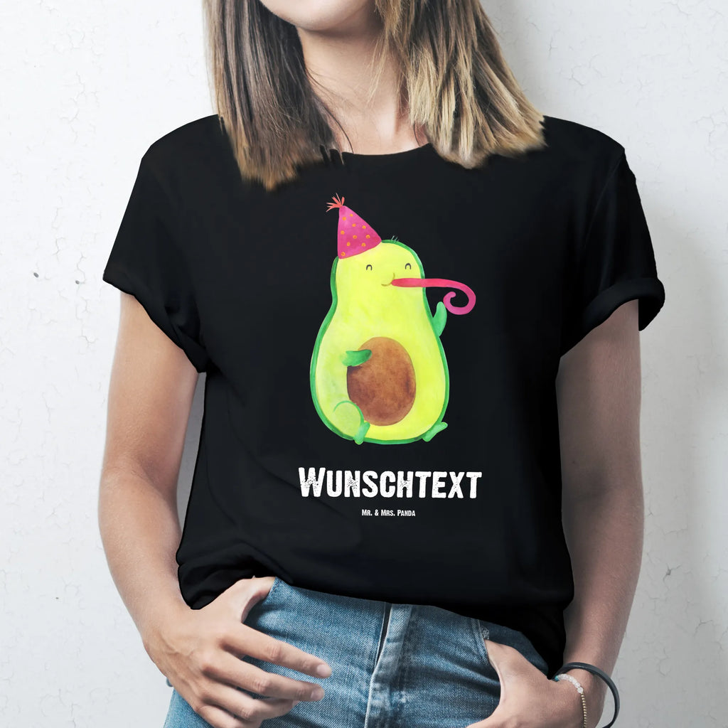 Personalisiertes T-Shirt Avocado Party Time T-Shirt Personalisiert, T-Shirt mit Namen, Bedrucken, T-Shirt mit Aufruck, Wunschtext, Avocado, Veggie, Vegan, Gesund
