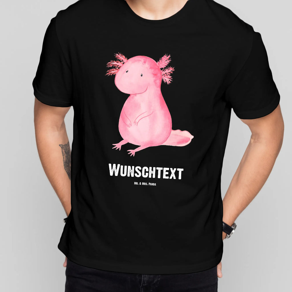 Rozmiar L Personalizowana koszulka aksolotl null T-Shirt Personalisiert, Wunschtext, T-Shirt mit Namen, T-Shirt mit Aufruck, Bedrucken, Molch, Axolotl, Freundin, Axolot, Lebensstil, Vergnügt, Fröhlich, Weisheit, Liebe, Lebensweisheit, Zufrieden