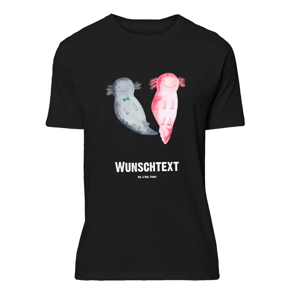Personalisiertes T-Shirt Axolotl Axel+Lotte T-Shirt mit Aufruck, T-Shirt Personalisiert, Wunschtext, Bedrucken, T-Shirt mit Namen, Molch, Axolotl, Schwanzlurch, Axolot, Lurche, Valentinstag, Jahrestag, Ehemann, Freund, Liebesbeweis, Große Liebe, Liebe, Lurch, Verlobter