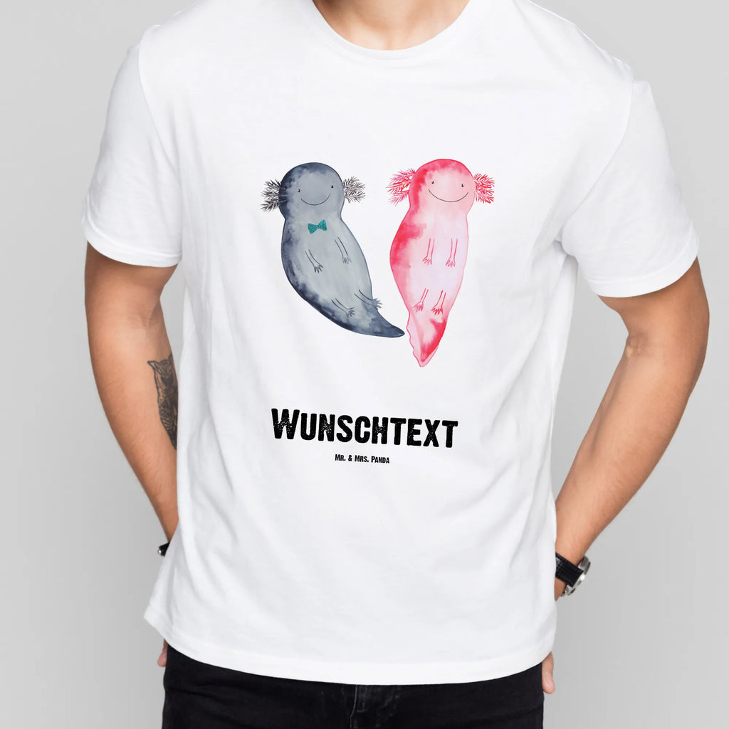 Personalisiertes T-Shirt Axolotl Axel+Lotte T-Shirt mit Aufruck, T-Shirt Personalisiert, Wunschtext, Bedrucken, T-Shirt mit Namen, Molch, Axolotl, Schwanzlurch, Axolot, Lurche, Valentinstag, Jahrestag, Ehemann, Freund, Liebesbeweis, Große Liebe, Liebe, Lurch, Verlobter