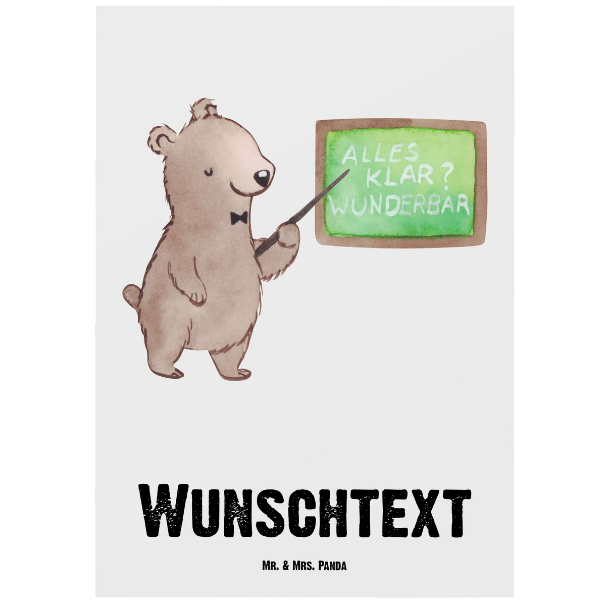 Personalised postcard German teacher Heart gift, sayings, gift idea, best, farewell gift, passing exam, anniversary, retirement, promotion, job start, profession