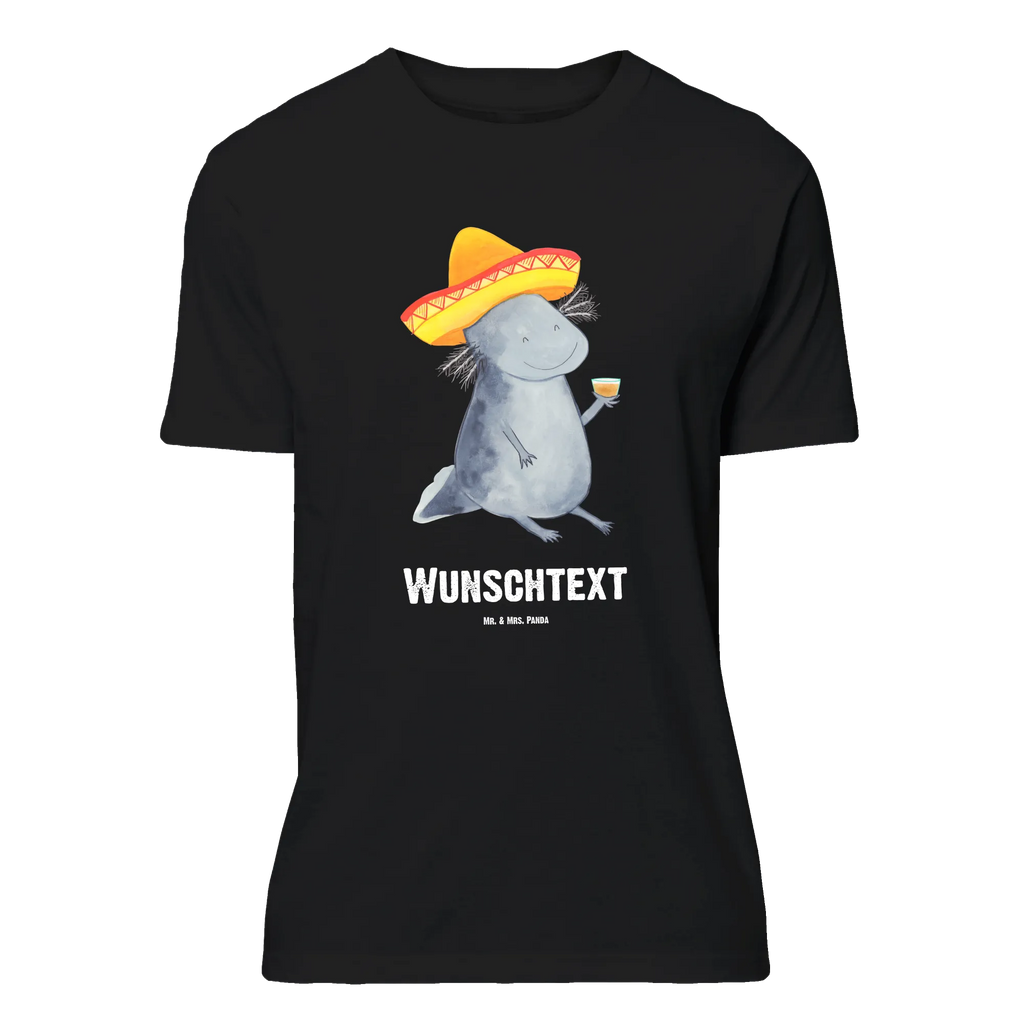 Personalisiertes T-Shirt Axolotl Tequila Bedrucken, Wunschtext, T-Shirt mit Aufruck, T-Shirt mit Namen, T-Shirt Personalisiert, Molch, Axolotl, Feuerdrache, Schwanzlurch, Mexico, Sombrero, Zitrone, Feuersalamander, Mexiko, Lurch, Axolot, Tequila, Lurche, Motivation, Spruch