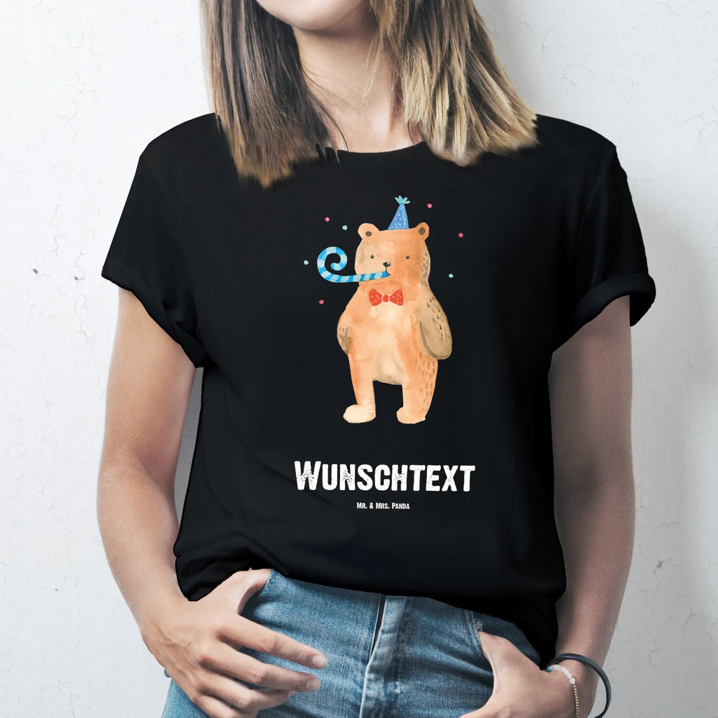 Rozmiar L Personalizowana koszulka Niedźwiedź urodziny Wunschtext, Männer, T-Shirt Personalisiert, Frauen, Bedrucken, T-Shirt mit Namen, T-Shirt mit Aufruck, Teddybär, Teddy, Bär, Alles Gute, Happy Birthday, Geburtstag, Glückwunsch