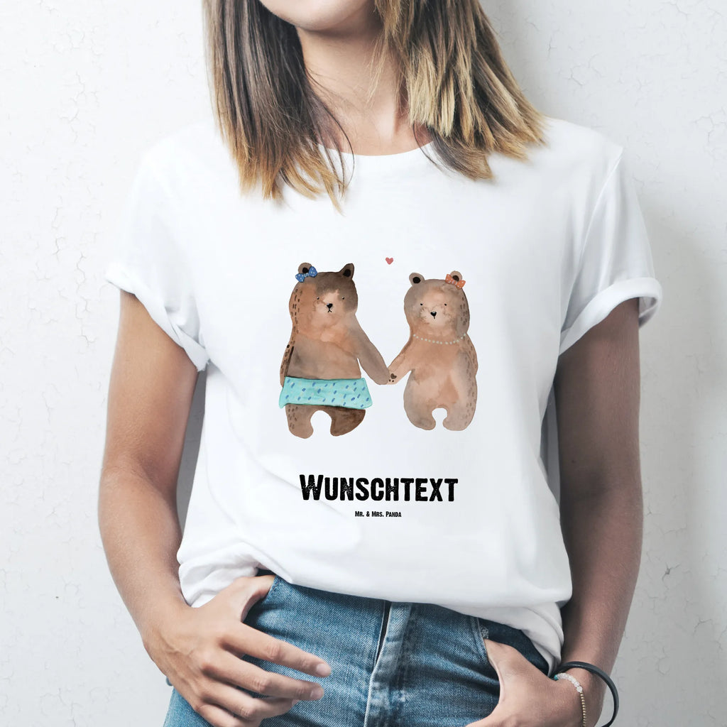 Personalised T-Shirt bear Girlfriend Wunschtext, T-Shirt Personalisiert, T-Shirt mit Namen, T-Shirt mit Aufruck, Bedrucken, Teddybär, Teddy, Bär, Bär Freundin Beste Freund Liebe Liebesbeweis Verliebt Kumpel Kumpeliene