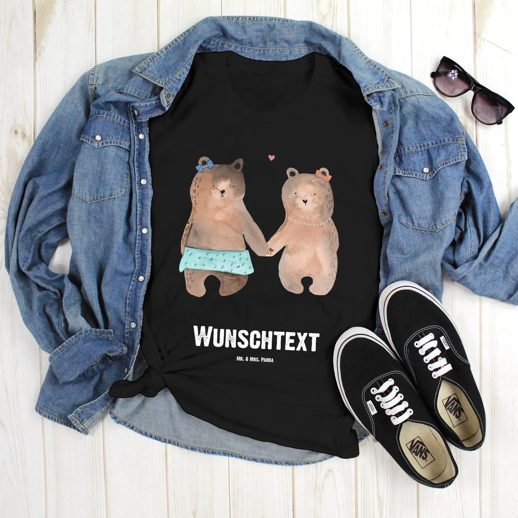 Personalised T-Shirt bear Girlfriend Wunschtext, T-Shirt Personalisiert, T-Shirt mit Namen, T-Shirt mit Aufruck, Bedrucken, Teddybär, Teddy, Bär, Bär Freundin Beste Freund Liebe Liebesbeweis Verliebt Kumpel Kumpeliene