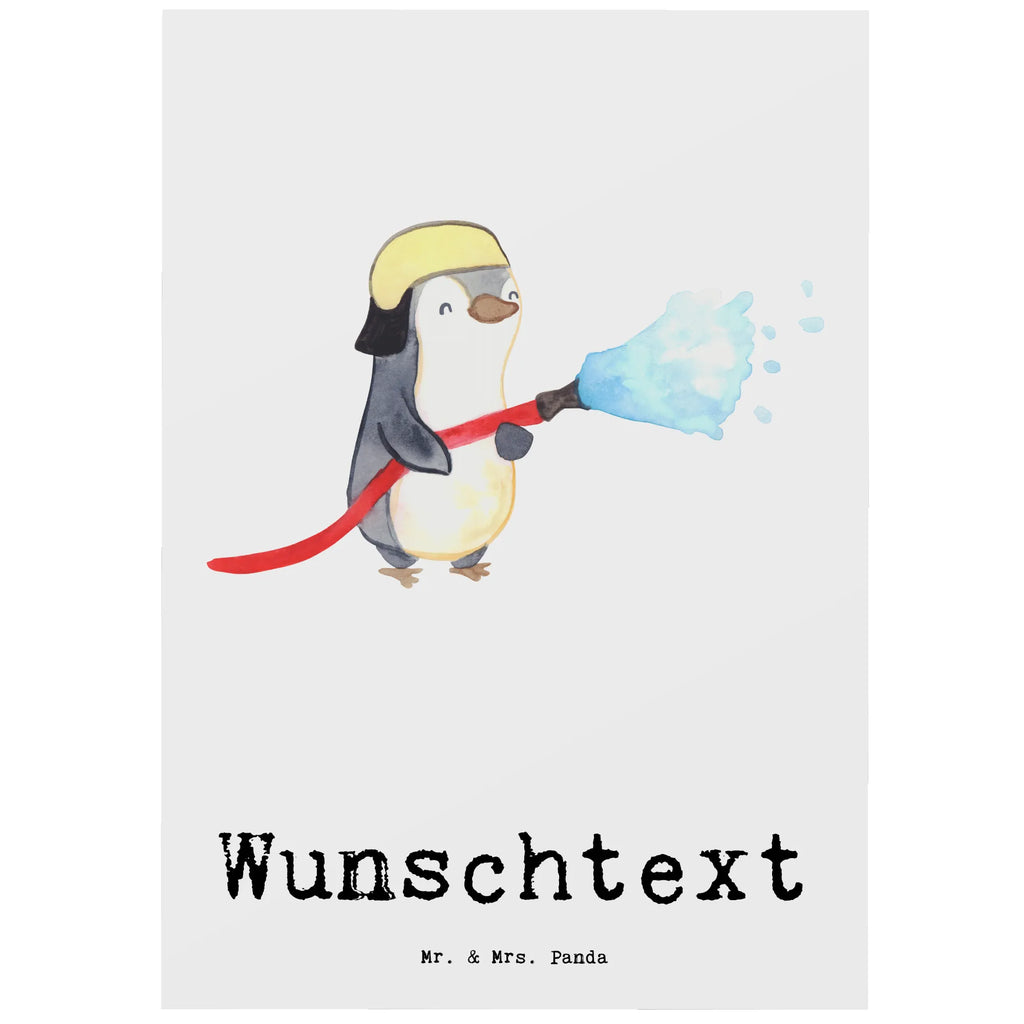 Personalisierte Postkarte Feuerwehrmann mit Herz Karte mit Namen, Postkarte bedrucken, Postkarte personalisierbar, Postkarte mit Wunschtext, Geschenkkarte mit Wunschtext, Grußkarte mit Namen, Einladung mit Wunschtext, Grußkarte mit Wunschtext, Postkarte mit Namen, Ansichtskarte mit Namen, Karte mit Wunschtext, Ansichtskarte mit Wunschtext, Einladung mit Namen, Geschenkkarte mit Namen, Beruf, Ausbildung, Jubiläum, Abschied, Rente, Kollege, Kollegin, Geschenk, Schenken, Arbeitskollege, Mitarbeiter, Firma, Danke, Dankeschön, freiwillige Feuerwehr, Feuerwehrmann, Feuerwehrhauptmann, Feuerwehr, Brandschutz