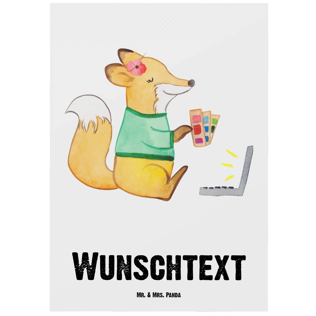 Personalizowana kartka pocztowa Projektantka mediów serce Zawód, Wykształcenie, Jubileusz, Pożegnanie, Emerytura, Kolega, Koleżanka, Prezent, Dawać, Pracownik, Współpracownik, Firma, Dziękuję, Dziękuję bardzo