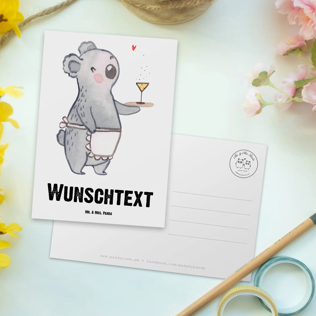 Personalisierte Postkarte Kellnerin Herz Einladung mit Wunschtext, Postkarte mit Wunschtext, Geschenkkarte mit Wunschtext, Karte mit Wunschtext, Geschenkkarte mit Namen, Karte mit Namen, Postkarte bedrucken, Grußkarte mit Wunschtext, Grußkarte mit Namen, Ansichtskarte mit Namen, Postkarte personalisierbar, Postkarte mit Namen, Einladung mit Namen, Ansichtskarte mit Wunschtext, Beruf, Ausbildung, Jubiläum, Abschied, Rente, Kollege, Kollegin, Geschenk, Schenken, Arbeitskollege, Mitarbeiter, Firma, Danke, Dankeschön, Servicekraft, Kellnerin, Restaurant
