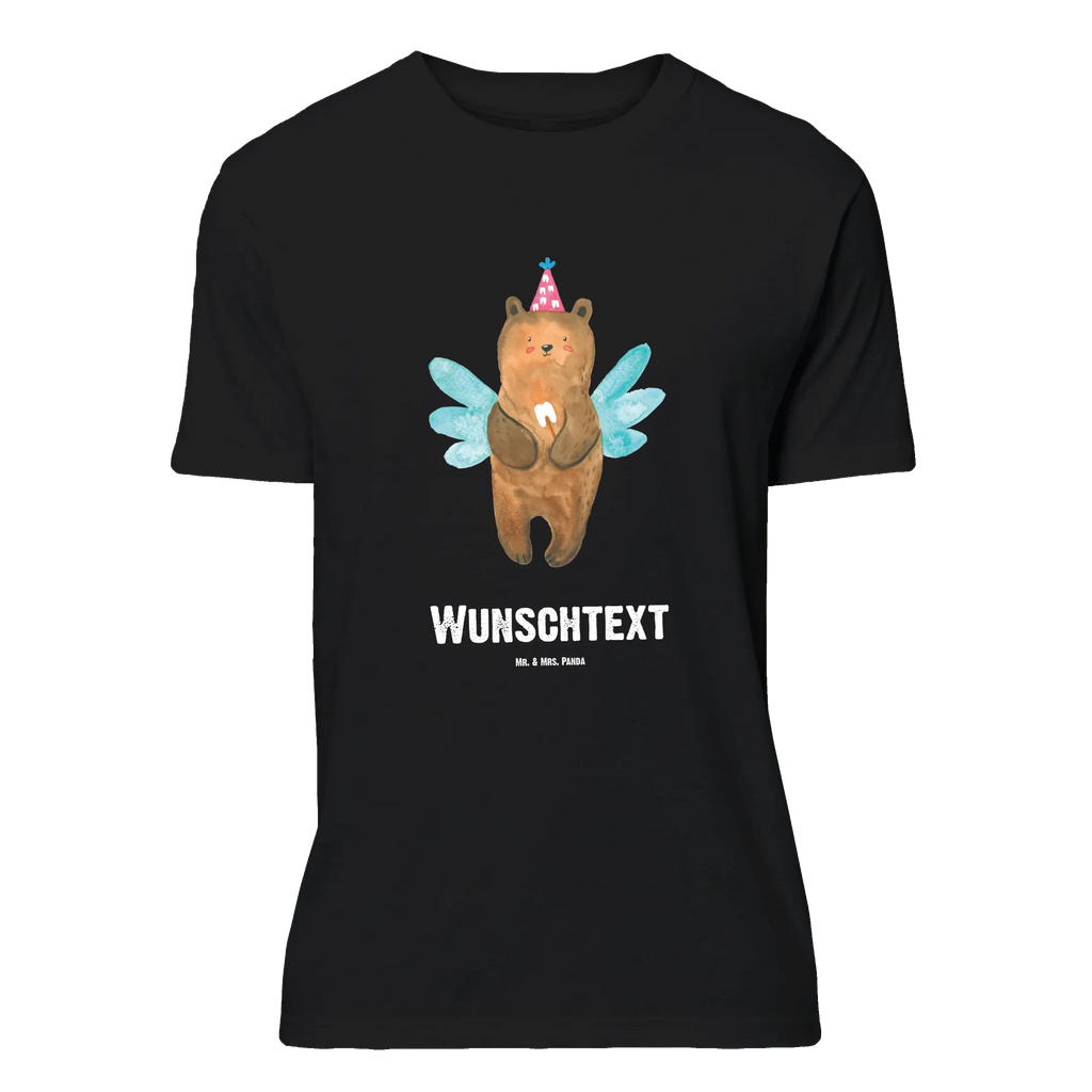 Personalisiertes T-Shirt Zahnfee Bär Wunschtext, T-Shirt mit Aufruck, T-Shirt mit Namen, T-Shirt Personalisiert, Bedrucken, Teddybär, Bär, Teddy, Zahnfee, Fee, Milchzahn, Erster Zahn