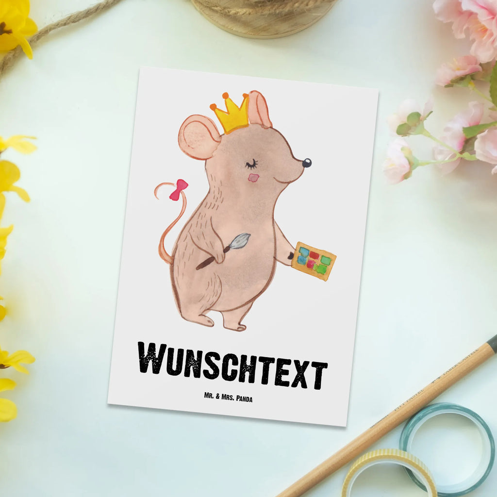 Personalised postcard Make Up Artist heart gift, gift idea, best, farewell gift, passing exam, anniversary, retirement, promotion, job start, sayings, funny, profession