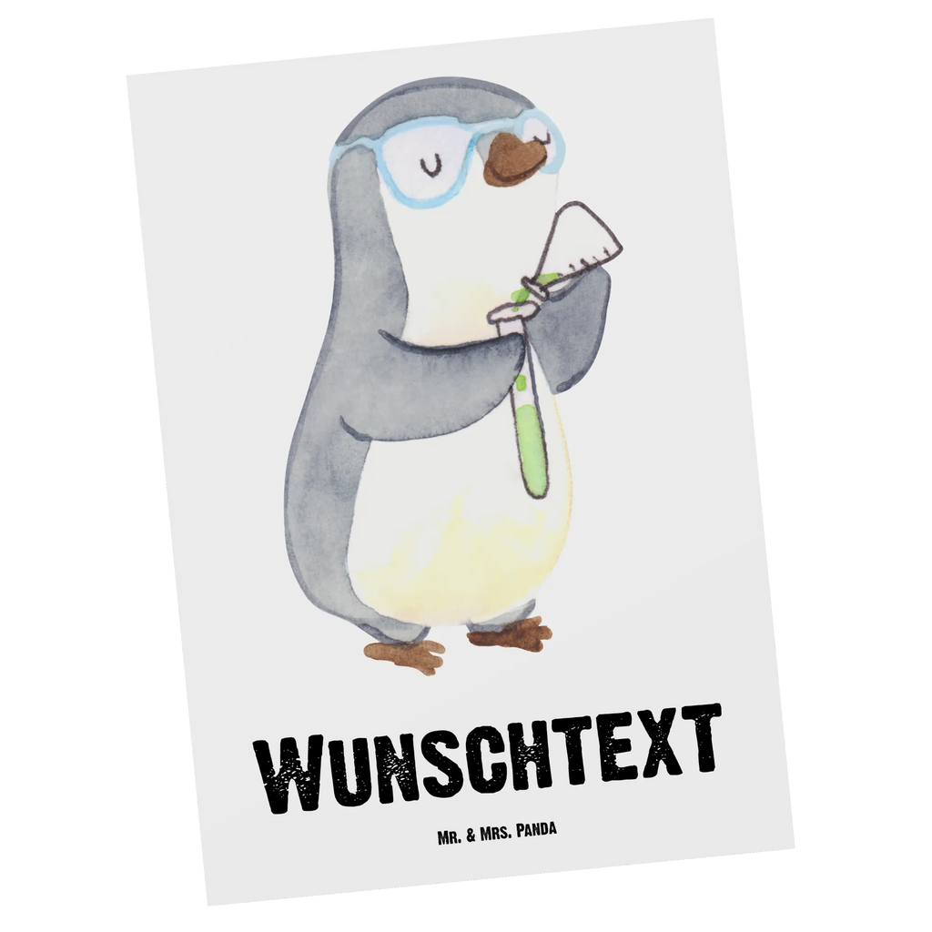 Personalised postcard Chemist Heart gift, gift idea, best, farewell gift, passing exam, anniversary, retirement, promotion, job start, sayings, funny, profession