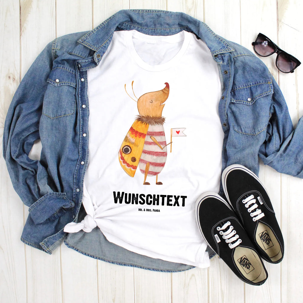 Personalised T-Shirt Moth flag Frauen, Bedrucken, Männer, T-Shirt mit Aufruck, Wunschtext, T-Shirt mit Namen, T-Shirt Personalisiert, Tiermotive, Gute Laune, lustige Sprüche, Tiere, niedlich, Käfer, Was kostet die Welt, süß, Spruch witzig, Küche Deko, Spruch lustig, Nachtfalter