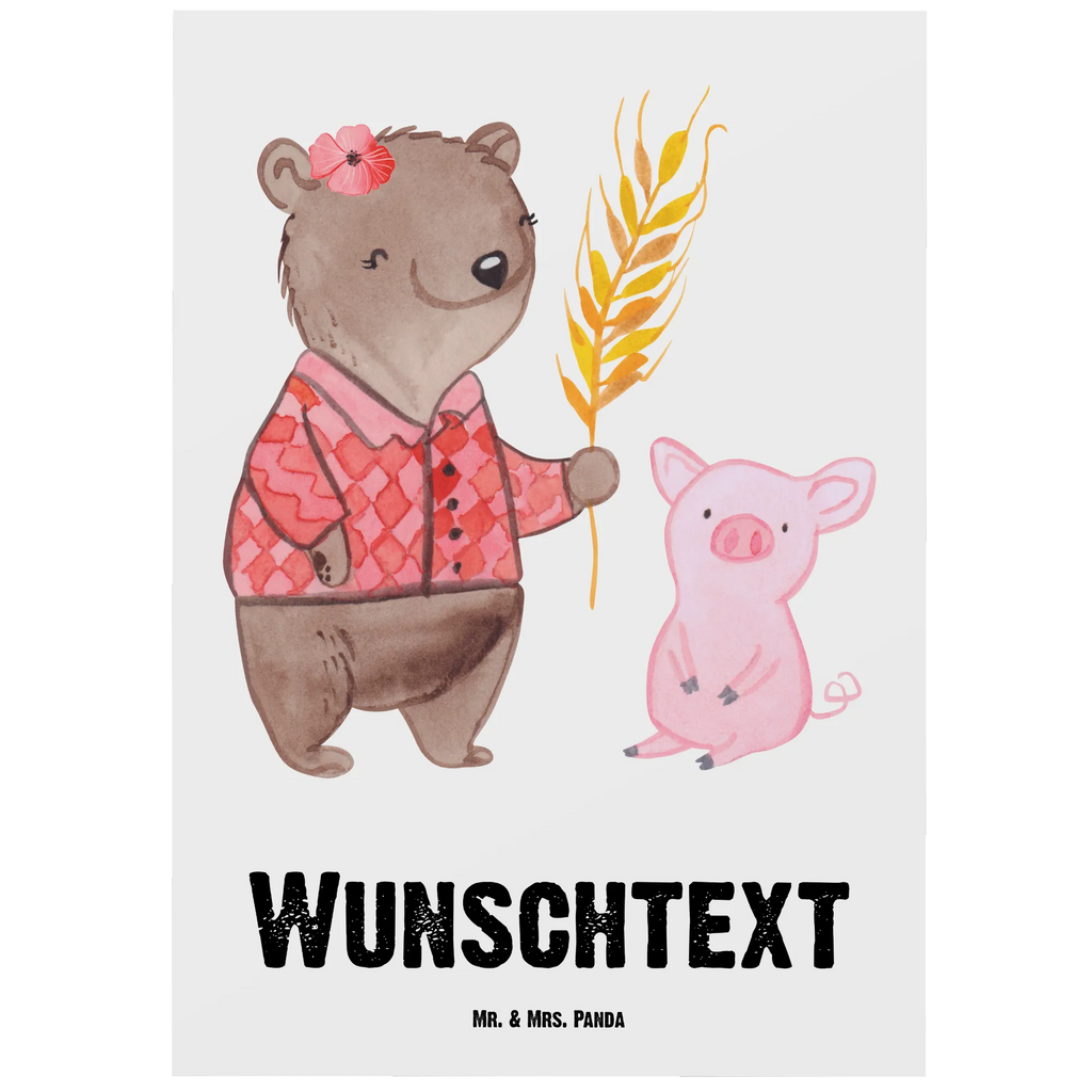 Personalizowana kartka pocztowa rolniczka serce Zawód, Wykształcenie, Jubileusz, Pożegnanie, Emerytura, Kolega, Koleżanka, Prezent, Dawać, Pracownik, Współpracownik, Firma, Dziękuję, Dziękuję bardzo