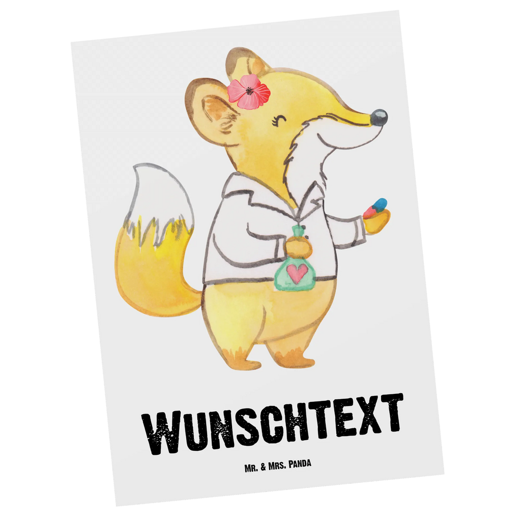 Personalised postcard Pharmacist Heart gift, gift idea, best, farewell gift, passing exam, anniversary, retirement, promotion, job start, sayings, funny, profession