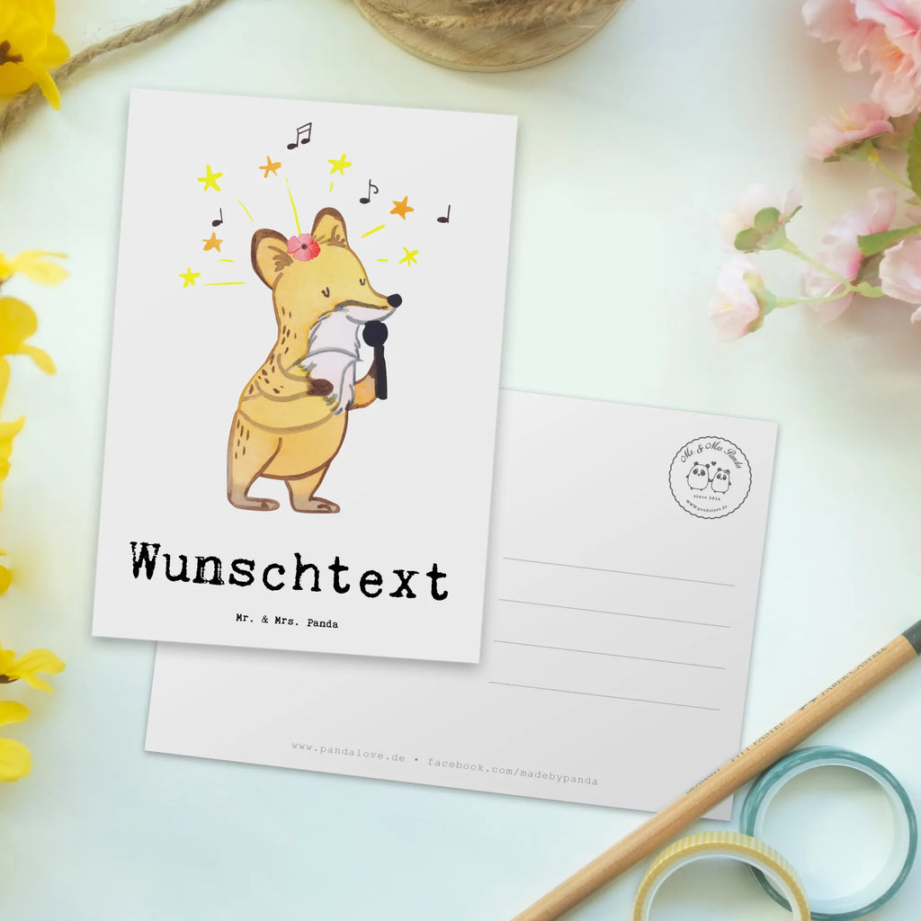 Personalised postcard opera singer heart gift, gift idea, best, farewell gift, passing exam, anniversary, retirement, promotion, job start, sayings, funny, profession