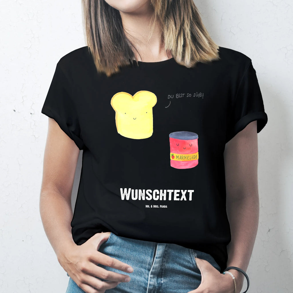 Personalisiertes T-Shirt Toast & Marmelade T-Shirt mit Namen, Wunschtext, T-Shirt mit Aufruck, Bedrucken, T-Shirt Personalisiert, Lustige Sprüche, Gute Laune, Tiere, Tiermotive, Küche Spruch, Küche Deko, Toast, Frühstück Einladung, Süß, Süße Postkarte, Marmelade, Brot, Dreamteam, Toastbrot
