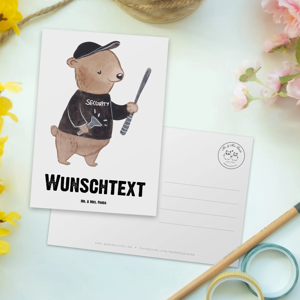 Personalisierte Postkarte Bodyguard mit Herz Geschenkkarte mit Namen, Karte mit Wunschtext, Postkarte mit Wunschtext, Postkarte personalisierbar, Ansichtskarte mit Wunschtext, Ansichtskarte mit Namen, Geschenkkarte mit Wunschtext, Einladung mit Wunschtext, Grußkarte mit Namen, Postkarte mit Namen, Postkarte bedrucken, Karte mit Namen, Einladung mit Namen, Grußkarte mit Wunschtext, Beruf, Ausbildung, Jubiläum, Abschied, Rente, Kollege, Kollegin, Geschenk, Schenken, Arbeitskollege, Mitarbeiter, Firma, Danke, Dankeschön, Bodyguard, Personenschützer