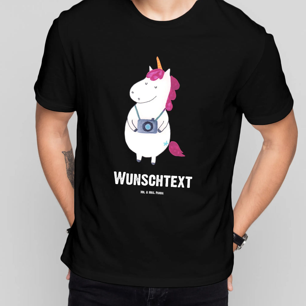 Personalised T-Shirt unicorn photographer T-Shirt Personalisiert, Wunschtext, T-Shirt mit Namen, Bedrucken, T-Shirt mit Aufruck, Einhorn Deko, Unicorn, Einhorn, Einhörner, Urlaub, Fotografie, Städtereise, Reisen, Weltenbummler, Kamera, Weltreise, Fotograf, Reise, Kurztrip, Tourist