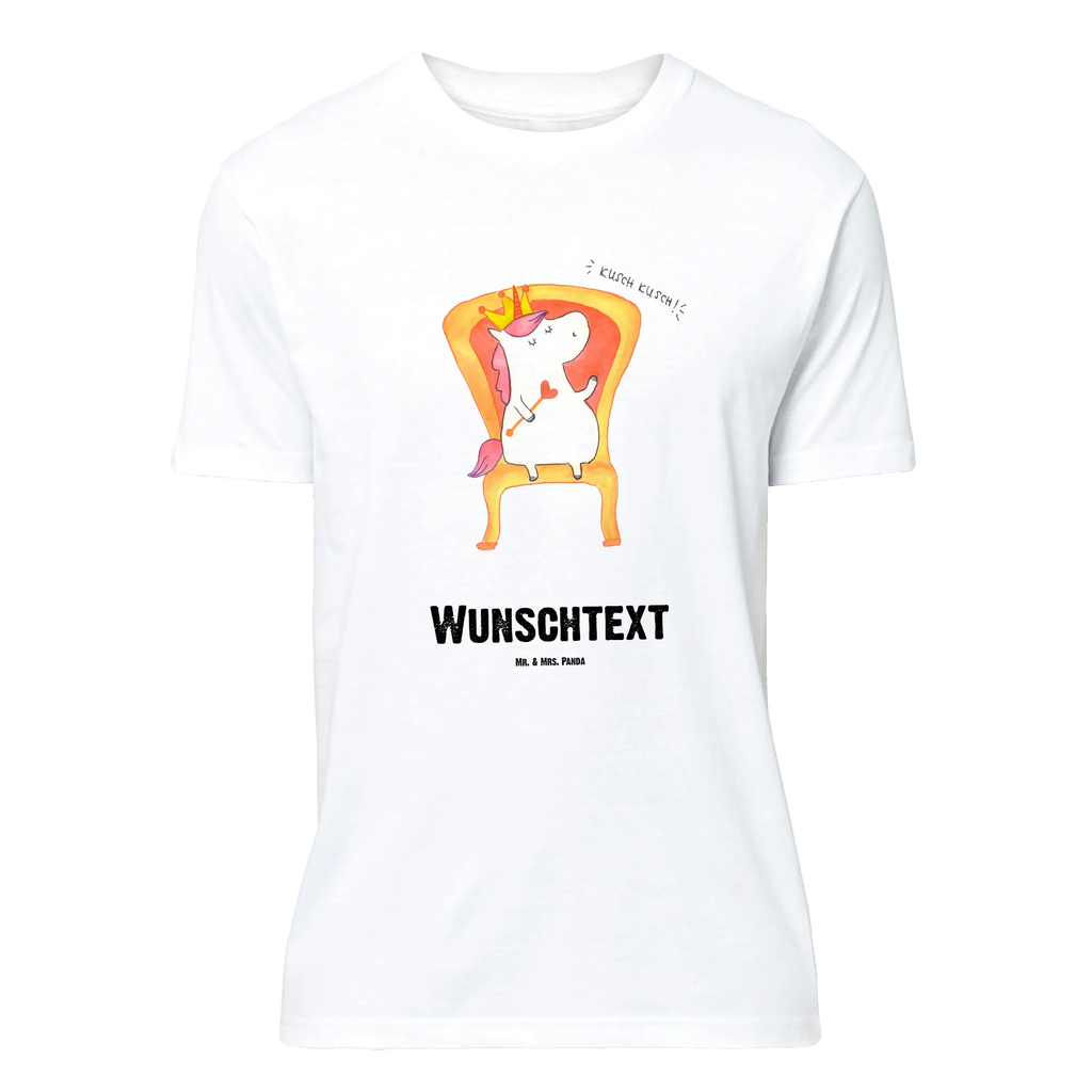 Personalisiertes T-Shirt Einhorn König T-Shirt mit Aufruck, Wunschtext, T-Shirt Personalisiert, T-Shirt mit Namen, Bedrucken, Einhorn Deko, Unicorn, Einhorn, Einhörner, Präsident, Krone, König, Herrscher, Prinzessin, Bundeskanzler, Kaiser