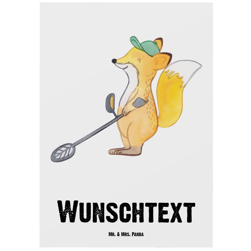 Personalizowana kartka pocztowa Lis detektor metali Prezent, Sport, Dyscyplina sportowa, Hobby, Darować, Dziękuję, Dzięki, Wyróżnienie, Wygrana, Sportowiec