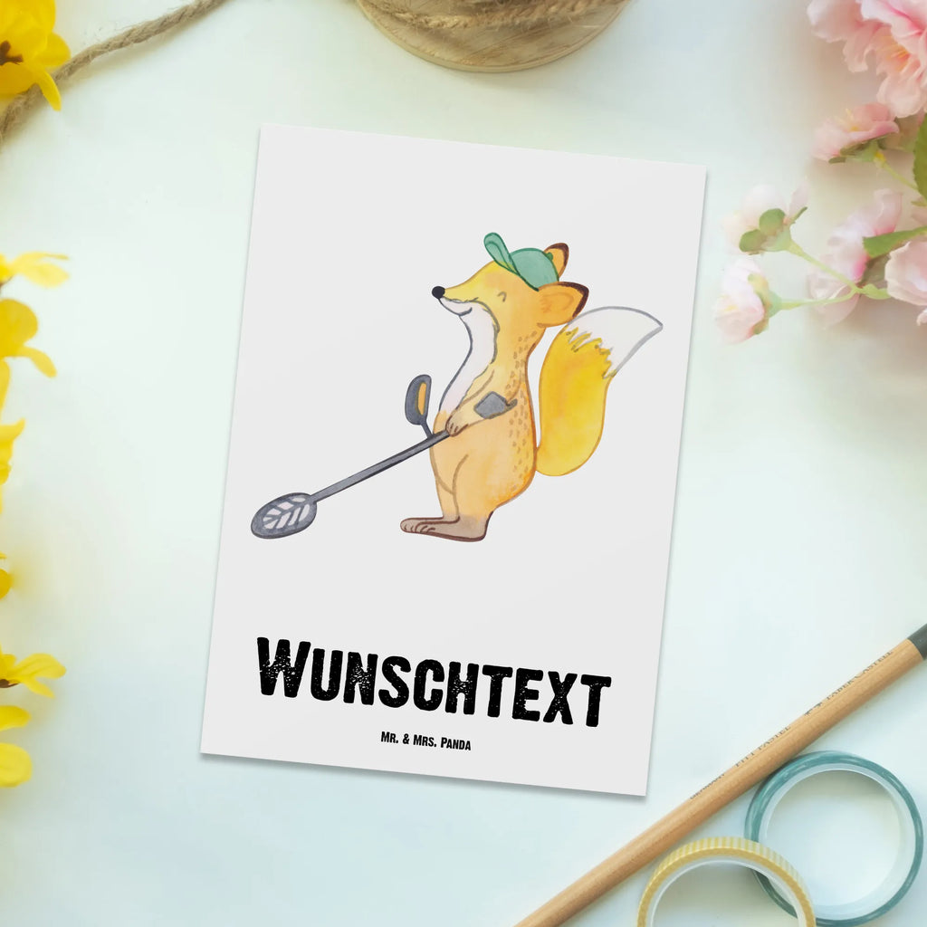 Personalizowana kartka pocztowa Lis detektor metali Prezent, Sport, Dyscyplina sportowa, Hobby, Darować, Dziękuję, Dzięki, Wyróżnienie, Wygrana, Sportowiec