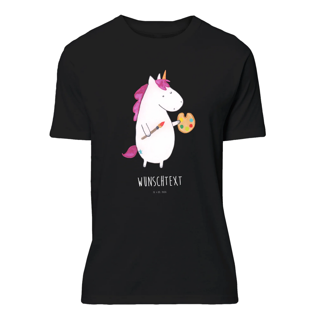 Rozmiar L Personalizowana koszulka Jednorożec Artysta Bedrucken, T-Shirt mit Namen, T-Shirt mit Aufruck, Wunschtext, T-Shirt Personalisiert, Einhorn Deko, Unicorn, Einhorn, Einhörner, Maler, Farbe, Geschenk, Pinsel, Englisch, Artist, Zeichnen, Welt, Malen, Künstler, Stift