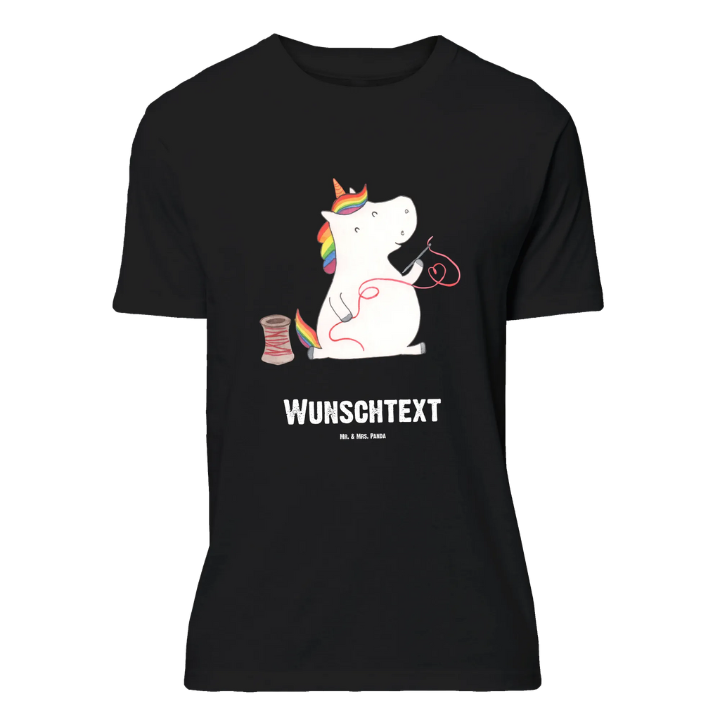 Personalisiertes T-Shirt Einhorn Näherin T-Shirt Personalisiert, Frauen, T-Shirt mit Namen, Männer, Bedrucken, T-Shirt mit Aufruck, Wunschtext, Einhorn, Einhörner, Einhorn Deko, Unicorn, Mädchen, basteln, Häkeln, Nähzimmer, Freundin, nähen, Näherin, Stricken