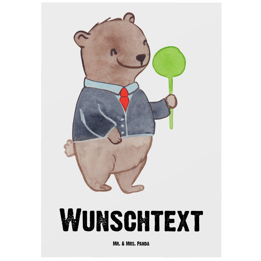 Personalised postcard Train attendant Heart gift, gift idea, best, farewell gift, passing exam, anniversary, retirement, promotion, job start, sayings, funny, profession