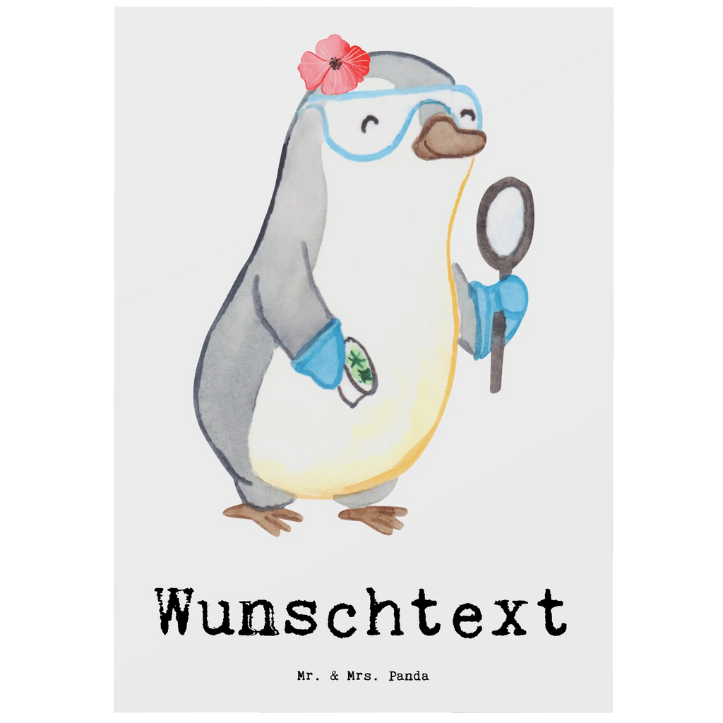 Personalizowana kartka pocztowa Mikrobiolożka Serce Zawód, Wykształcenie, Jubileusz, Pożegnanie, Emerytura, Kolega, Koleżanka, Prezent, Dawać, Pracownik, Współpracownik, Firma, Dziękuję, Dziękuję bardzo