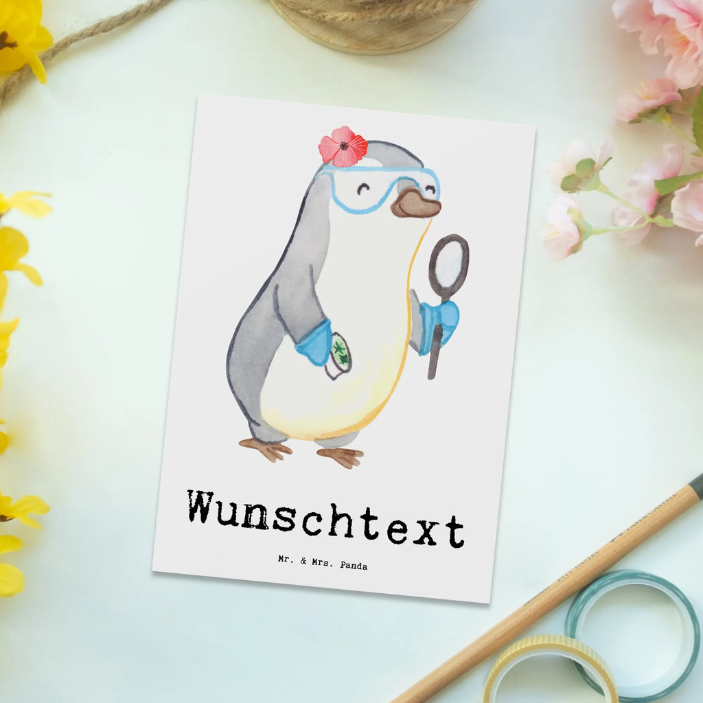 Personalizowana kartka pocztowa Mikrobiolożka Serce Zawód, Wykształcenie, Jubileusz, Pożegnanie, Emerytura, Kolega, Koleżanka, Prezent, Dawać, Pracownik, Współpracownik, Firma, Dziękuję, Dziękuję bardzo