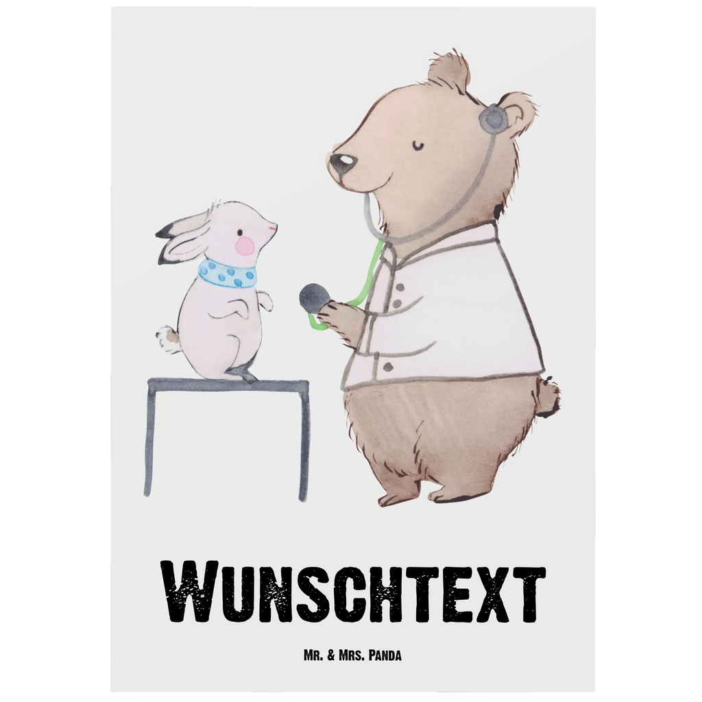 Personalised postcard Animal Practitioner Heart gift, gift idea, best, farewell gift, passing exam, anniversary, retirement, promotion, job start, sayings, funny, profession