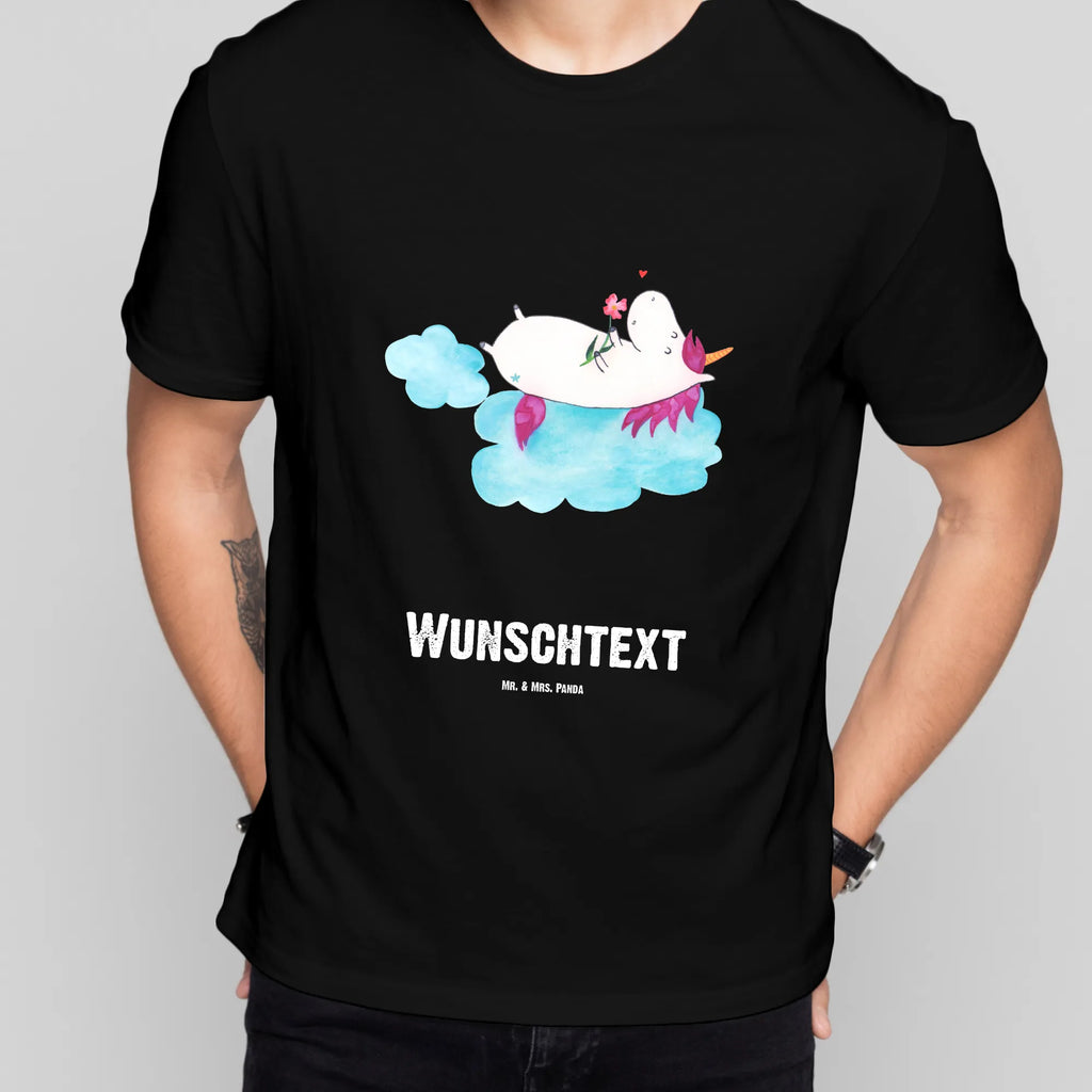 Rozmiar L Personalizowana koszulka Jednorożec Zakochany T-Shirt Personalisiert, T-Shirt mit Namen, Bedrucken, Wunschtext, T-Shirt mit Aufruck, Einhorn Deko, Einhorn, Einhörner, Unicorn, Liebe, Freundin, Wolke, Liebesbeweis, Verliebt