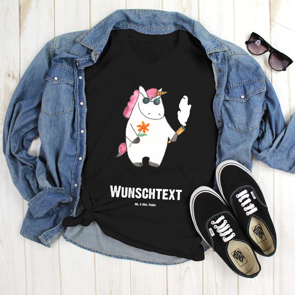 Rozmiar L Personalizowana koszulka Jednorożec Woodstock T-Shirt Personalisiert, T-Shirt mit Namen, T-Shirt mit Aufruck, Bedrucken, Wunschtext, Einhorn Deko, Unicorn, Einhorn, Einhörner, Kiffen, Witzig, Party, Spaß. Lustig, Joint, Woodstock, Zigarette, Alkohol