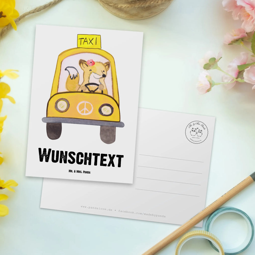Personalised postcard Taxi driver Heart gift, gift idea, best, farewell gift, passing exam, anniversary, retirement, promotion, job start, sayings, funny, profession
