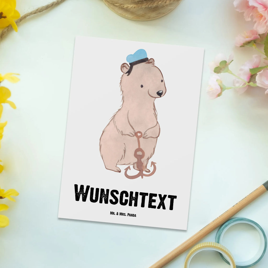 Personalisierte Postkarte Matrose Herz Postkarte mit Wunschtext, Ansichtskarte mit Namen, Grußkarte mit Wunschtext, Einladung mit Wunschtext, Geschenkkarte mit Namen, Grußkarte mit Namen, Geschenkkarte mit Wunschtext, Ansichtskarte mit Wunschtext, Karte mit Namen, Postkarte personalisierbar, Einladung mit Namen, Postkarte mit Namen, Karte mit Wunschtext, Postkarte bedrucken, Beruf, Ausbildung, Jubiläum, Abschied, Rente, Kollege, Kollegin, Geschenk, Schenken, Arbeitskollege, Mitarbeiter, Firma, Danke, Dankeschön, Seemann, Schiff, Seeleute, Schiffsmechaniker, Matrose