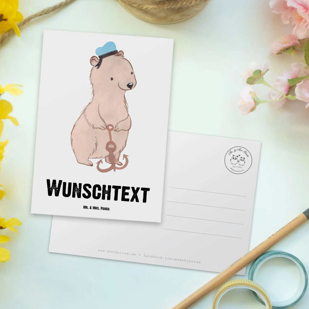 Personalisierte Postkarte Matrose Herz Postkarte mit Wunschtext, Ansichtskarte mit Namen, Grußkarte mit Wunschtext, Einladung mit Wunschtext, Geschenkkarte mit Namen, Grußkarte mit Namen, Geschenkkarte mit Wunschtext, Ansichtskarte mit Wunschtext, Karte mit Namen, Postkarte personalisierbar, Einladung mit Namen, Postkarte mit Namen, Karte mit Wunschtext, Postkarte bedrucken, Beruf, Ausbildung, Jubiläum, Abschied, Rente, Kollege, Kollegin, Geschenk, Schenken, Arbeitskollege, Mitarbeiter, Firma, Danke, Dankeschön, Seemann, Schiff, Seeleute, Schiffsmechaniker, Matrose