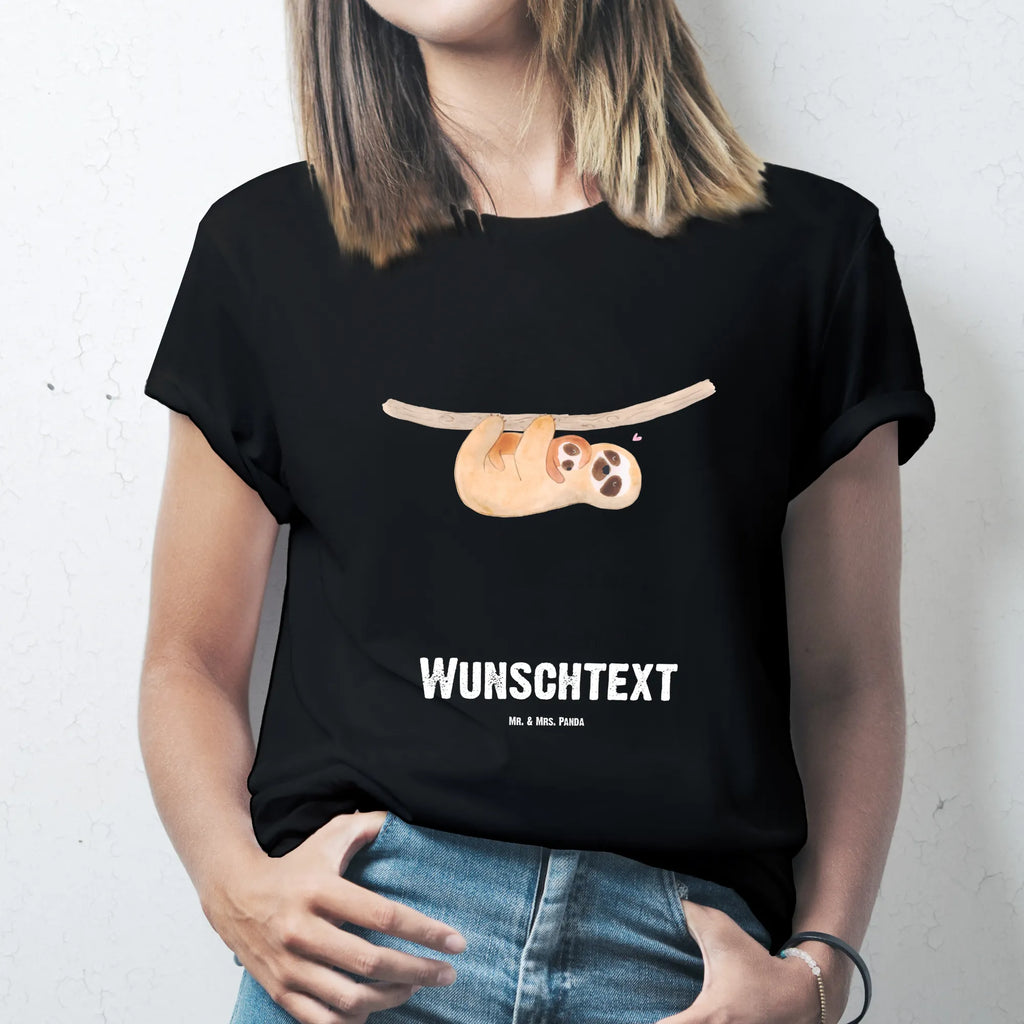 Personalisiertes T-Shirt Faultier mit Kind Bedrucken, T-Shirt Personalisiert, T-Shirt mit Namen, T-Shirt mit Aufruck, Wunschtext, Faultier, Faultier Geschenk, Faultier Deko, Geburt, Mama, Kinder, Spaß, Niedlichkeit, Liebe, Kind, Mutter, Faulheit, Baby
