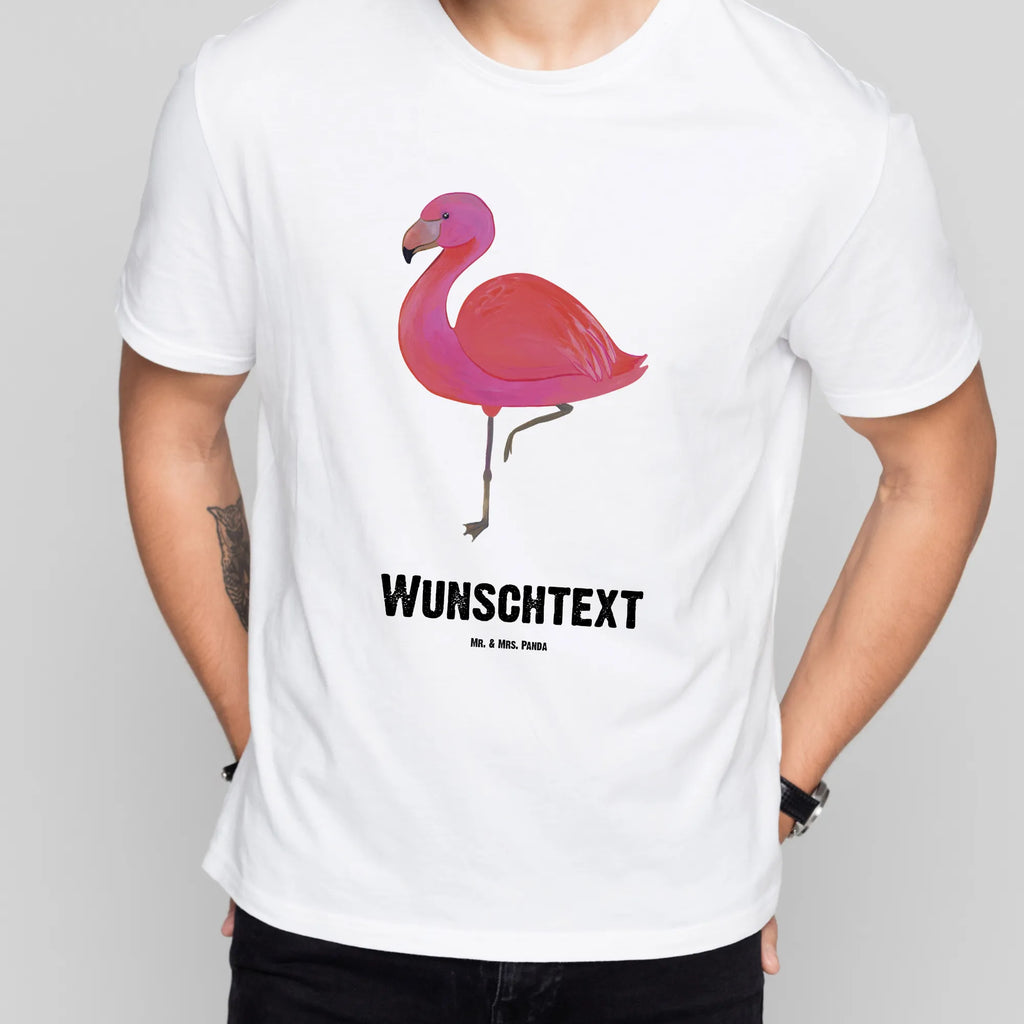 Rozmiar L Personalizowana koszulka Flamingo Klasyczny T-Shirt Personalisiert, T-Shirt mit Namen, Frauen, Bedrucken, T-Shirt mit Aufruck, Wunschtext, Männer, Flamingo, Stolz, Geschwister, Einzigartig, Tochter, Selbstliebe, Außenseiter, ich, Spruch, Freundinnen, für mich, Sohn, Freundin