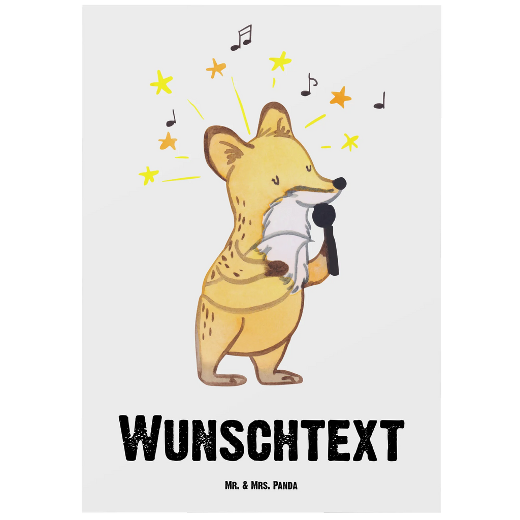 Personalised postcard Singer heart gift, gift idea, best, farewell gift, passing exam, anniversary, retirement, promotion, job start, sayings, funny, profession